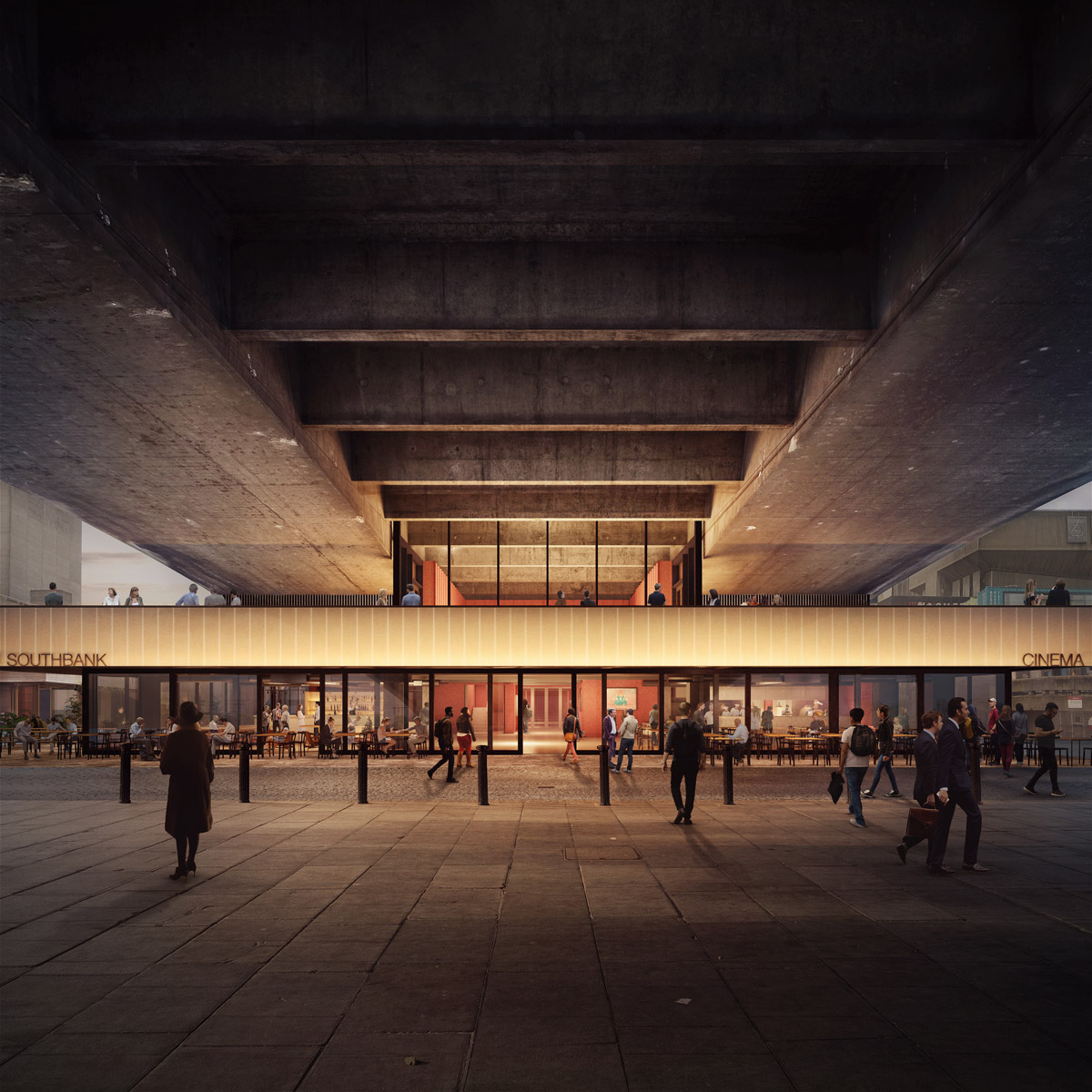 BFI Southbank under Waterloo bridge