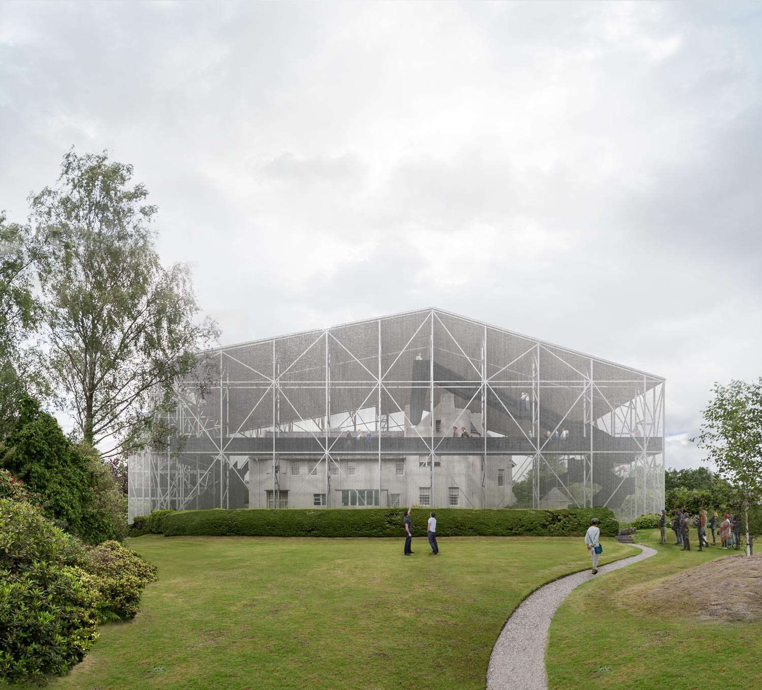 Carmody Groarke Studio in a Ruin Two Pavilions