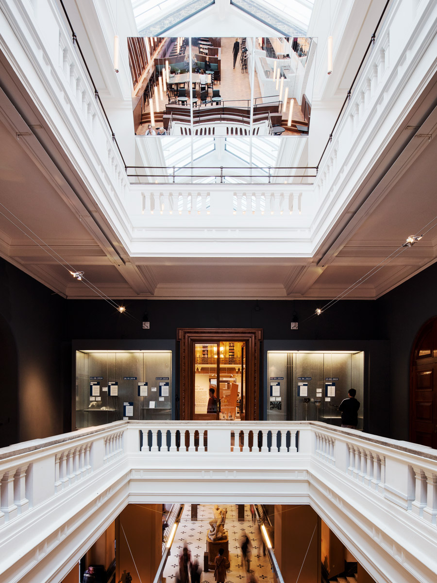 V&A Members' Room from gallery below